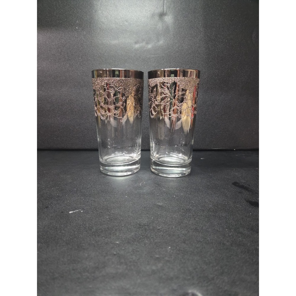 Dorothy Thorpe‎ Ombré Glasses, Set of 2, Vtg Barware, MCM Glassware, Home Decor